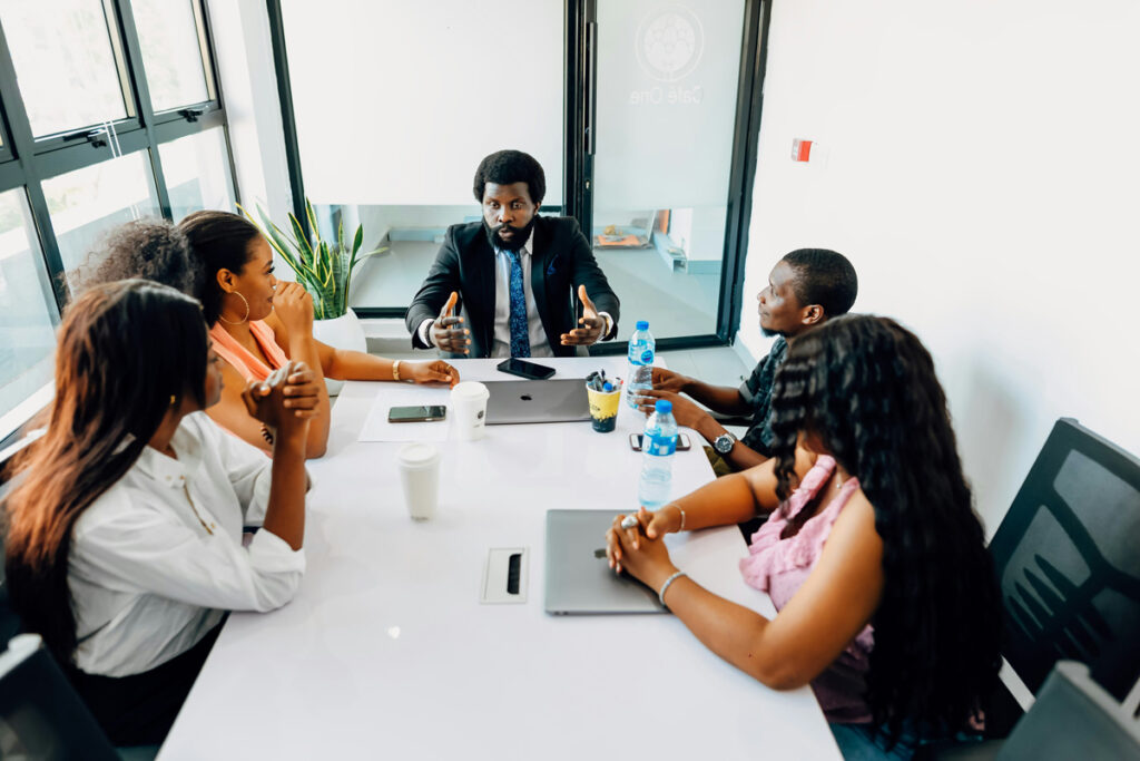 Office Staff in an Meeting